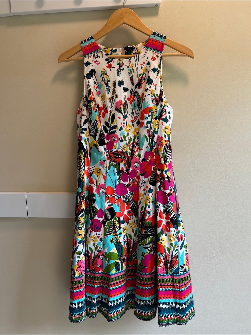 Maggy London Multi-Color Floral Midi Dress